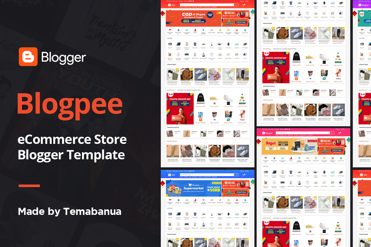 Template Blogpee Mirip Marketpale Shopee