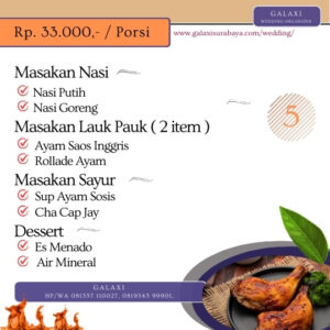 33.000 Galaxi Catering Surabaya