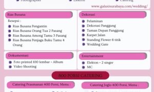 Paket 56 Juta Galaxi Wedding Surabaya